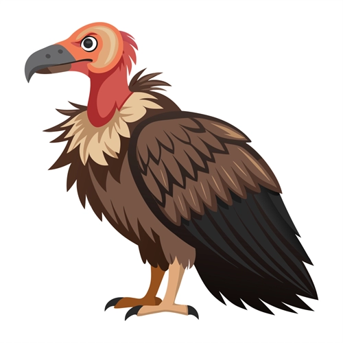 Jungle Safari Mighty Vulture Transparent Sticker